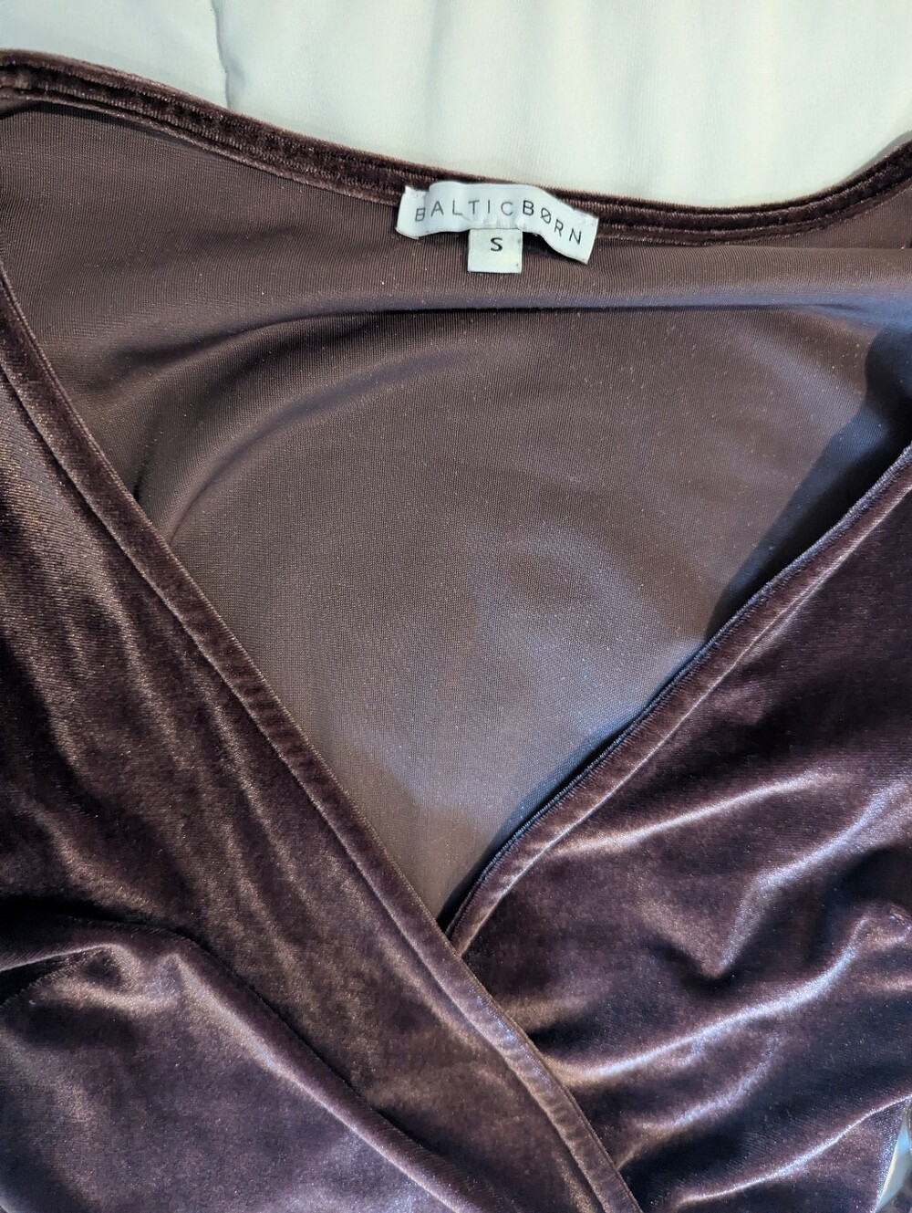 Baltic Born Wrap Plum Colored Dress - Picture 3 of 3
